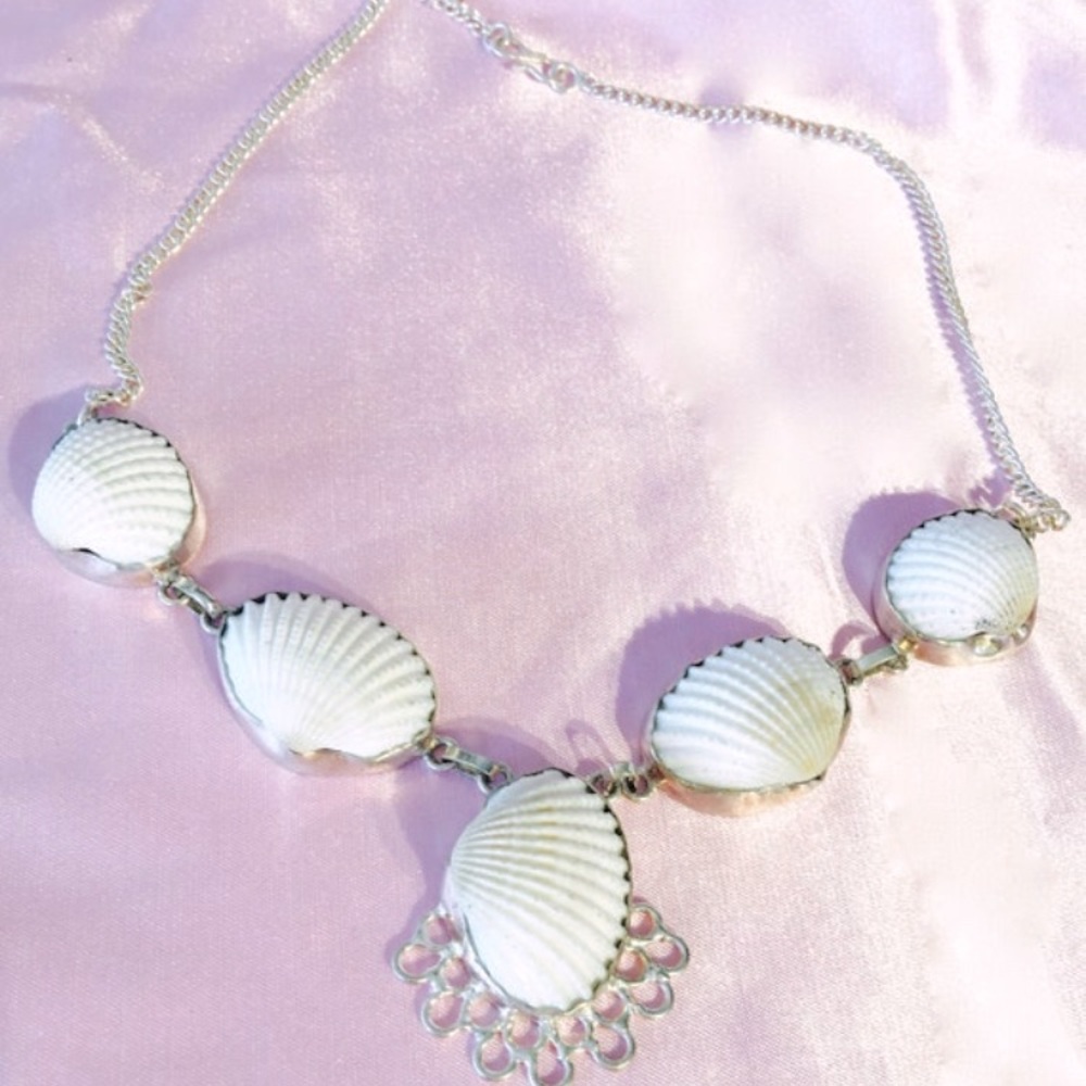 Sea Shell Sterling Silver Necklace